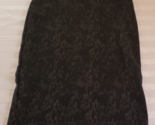 Linda Matthews Black Snake Skin Print Straight Skirt Size Medium - $14.84