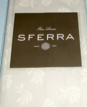 Sferra Chatham Dinner Napkins Oyster Ivory SET/12 Woven Fan Design 22x22... - $65.90