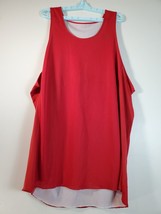 Under armour Tank Top Mens 2XL Red Holes Knit Sleeveless Casual Round Ne... - £10.69 GBP
