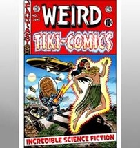  &quot;Weird Tiki Comics #1 Cover art print ( Sci-Fi / Comics Art ) - £19.54 GBP