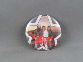 Vintage Band Pin - ZZ Top Eliminator Band Graphic - Celluloid Pin  - $19.00