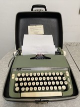 SMITH CORONA SUPER STERLING Typewriter. Tested Working. Carry Case. Vtg ... - £133.94 GBP