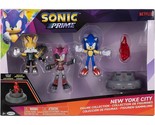 Sonic Prime 2.5&quot; Figure Multipack With Sonic, Tails Nine &amp; The Prism Sha... - $40.99