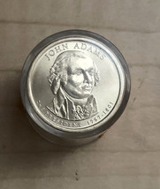 John Adams Roll  of 12 $1 Brilliant Uncirculated Coins in Sealed Roll - £18.99 GBP
