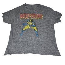 Marvel Comics Wolverine Gray T-Shirt XL Yellow Costume - $14.95