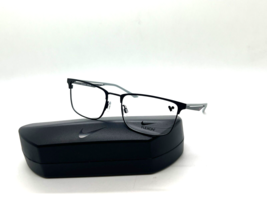 New Nike Men&#39;s Nk 4314 002 Satin BLACK/GRAY Optical Eyeglasses Frame 54-17-145MM - $58.17