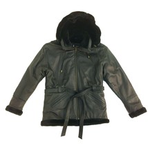 LJ040LJ0401 Identification, Women 3/4 Long Leather Jacket, with Hoodie &amp;... - $175.00