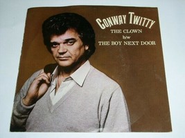 Conway Twitty The Clown The Boy Next Door 45 Rpm Record Picture Sleeve Elektra - £12.73 GBP