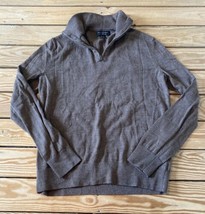 Banana Republic Men’s 1/4 Zip 100% Merino Sweater size M Brown Sf4 - $19.79