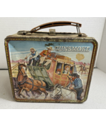 Vtg Gunsmoke Matt Dillon Tin Lunch Box 1959 Aladdin Industries, No Thermos - €101,66 EUR