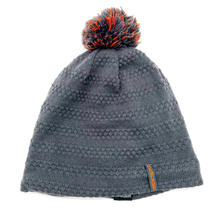 Adidas Climawarm Knit Hat Fleece Lined Gray Black Orange One Size Unisex - £15.40 GBP