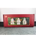 Lenox Festive Friends Vintage Christmas Ornaments Santa Angel Snowman Pe... - $14.80