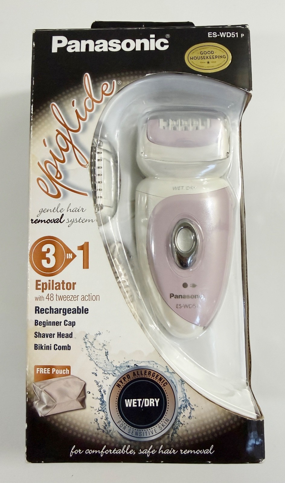 Panasonic ES-WD51-P Ladies Wet/Dry Epiglide Razor Brand New Sealed - $138.59