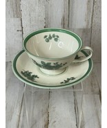 ROSENTHAL Selb Winifred China Cup &amp; Saucer Germany Green Flowers - £19.08 GBP