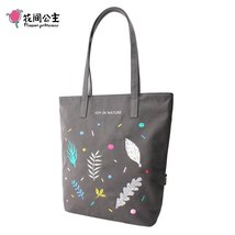Flower Princess Women Bag 2022 Embroidery Canvas Handbags Large Capacity Print S - £41.13 GBP