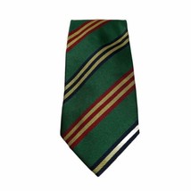 Fendi 100% Silk Mens Tie Green Red Blue Yellow Stripes Italy 57&quot; - £12.67 GBP
