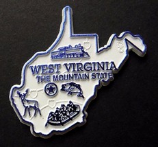 West Virginia Mountain Us State Flexible Magnet 2 Inches - £4.24 GBP