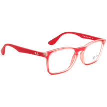 Ray-Ban Kids&#39; Eyeglasses RB 1553 3669 Red Rectangular Frame 46[]16 130 - £55.12 GBP