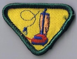 Boy Scouts Of America Proficiency Badge Patch Vacuuming 1 1/2&quot; x 2&quot; - £1.16 GBP