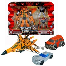 Year 2009 Transformers Movie Rotf The Fury Of Fearswoop With Sideswipe &amp; Mudflap - £59.25 GBP