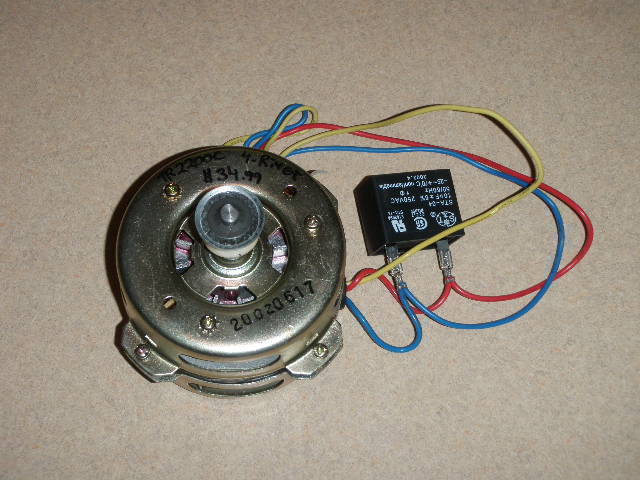 Breadman bread machine Motor with Run Capacitor for Model TR2200C (4-rivet only) - $36.25