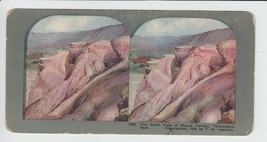 Stereoview North Face Mound Terrace Yellowstone National Park #1306 Inge... - $9.27
