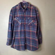 Dickies Extra Thick Flannel Shirt High Quality Men&#39;s Size L-Tall - £13.14 GBP