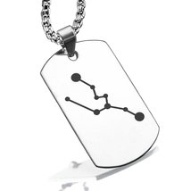 Stainless Steel Taurus (Bull) Astrology Constellations Dog Tag Pendant - £7.92 GBP