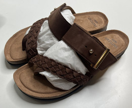 Earth Origins NIB Onida Dark Brown Braided Sandals Women’s Size 7.5 SF - £25.00 GBP