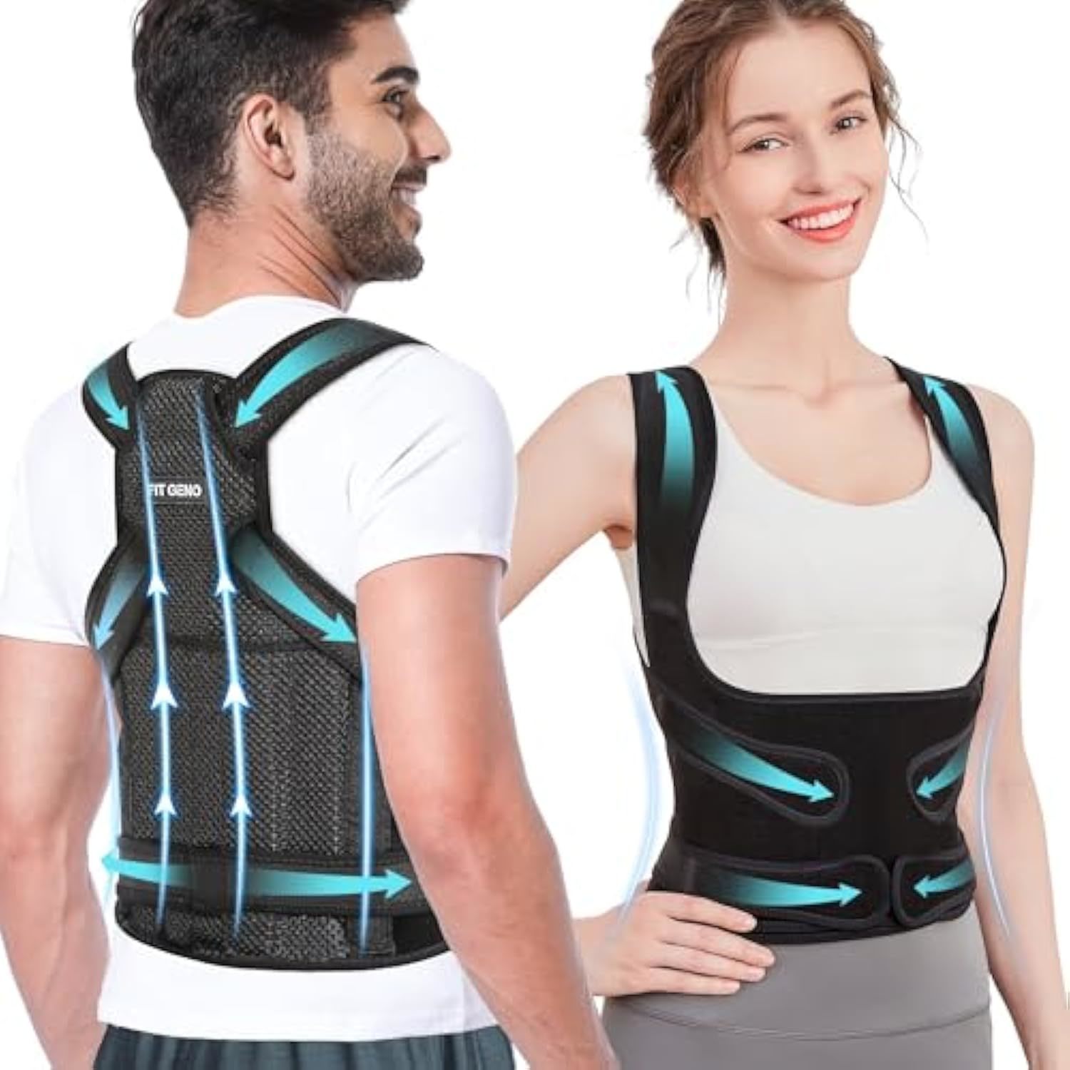 Back Brace Posture Corrector For Women And Men, Shoulder Straightener, Adjustabl