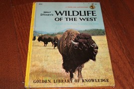 Golden Library: WALT DISNEY&#39;S - WILDLIFE OF THE WEST Hardcover 1958 - $10.98