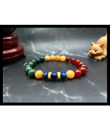 Ethiopian Handmade Flag Color Gemstone Beaded Bracelet, Men's and Women's - $29.39