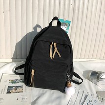 Women backpack student schoolbag female junior  simple and versatile big backpac - £32.75 GBP