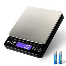 3000G/0.1G High Accuracy Precision Multifunction Food Meat Scale With Ba... - £33.03 GBP