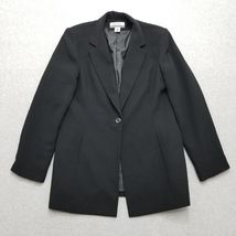 Nine &amp; Company Blazer Womens 12 Black Pockets Button Outdoor - $16.86