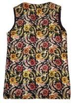 Aladdin Tapestry Vest Women&#39;s Medium Black Floral Vintage Boho Hippy 70&#39;s - £39.56 GBP