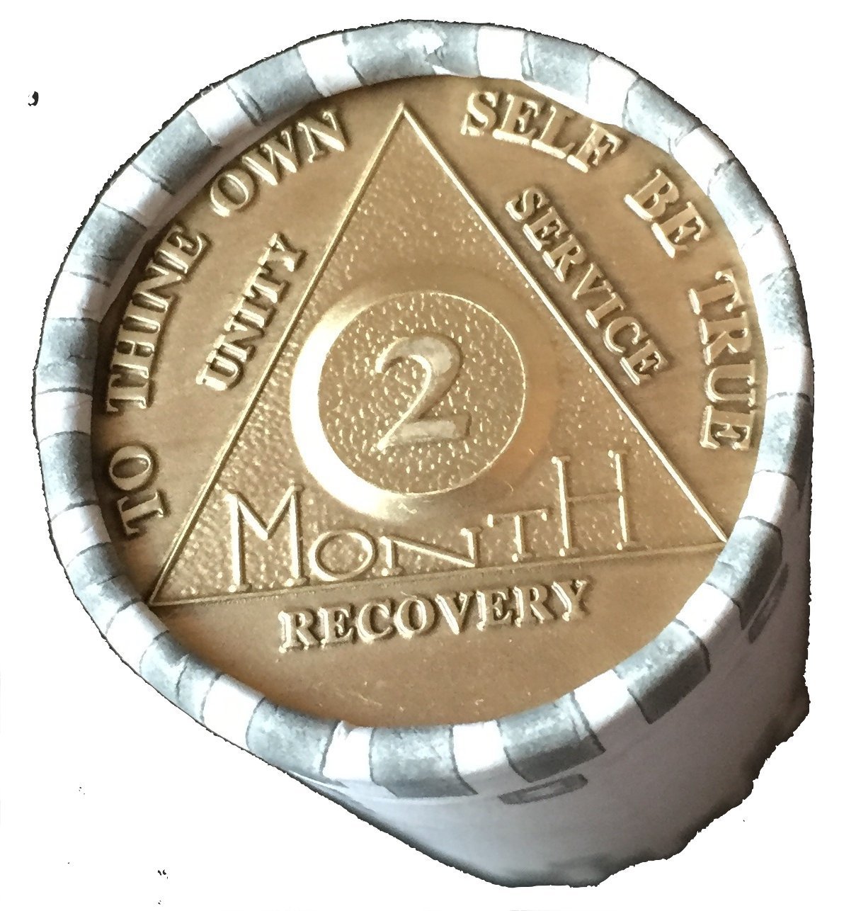 Wendells Bulk Lot of 25 AA 2 Month Medallions 60 Day Bronze Group Refill Chips