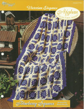 Needlecraft Shop Crochet Pattern 972041 Blueberry Squares Afghan Series - £2.38 GBP
