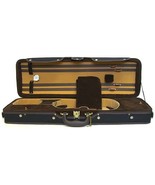 Professional Violin Oblong Rectangular Case 4/4 Size 4 Bow Holders 4/4 F... - $176.57 CAD