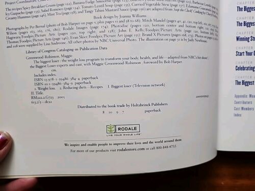 The Biggest Loser The Weight Loss Program to Transform Your Body Health PB 2005 Item image 7