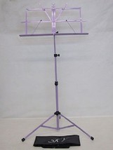 SKY Light Purple Sturdy Folding Music Stand w Carrying Bag Adjustable Strong - £12.89 GBP