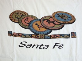 Vintage Santa Fe New Mexico Tribal Native American Indian Art T Shirt L - £12.65 GBP