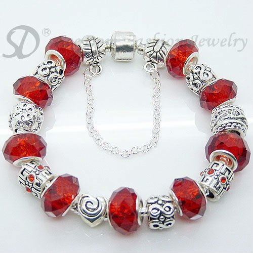European Style Charm Bracelet Crystal Beads FREE SHIPPING 156 - £17.58 GBP