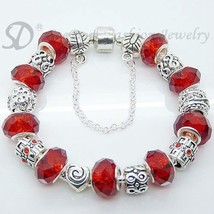 European Style Charm Bracelet Crystal Beads FREE SHIPPING 156 - £17.67 GBP