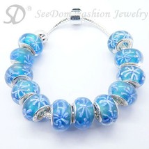 European Style Charm Bracelet Crystal Beads FREE SHIPPING 162 - £17.63 GBP