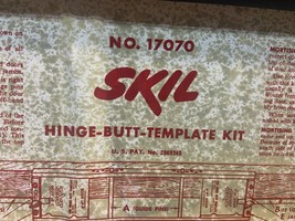 Vintage SKIL Hinge-Butt Template Kit, Model 17070, Excellent Condition, ... - £45.76 GBP