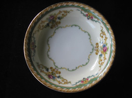 Noritake Acalon China 5 1/4&quot; Berry Bowl SET OF 3 Gold Rim Rope Sage Crea... - £19.39 GBP