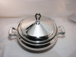 Towle Deco Covered Casserole Silverplate Round Handles Lid 2 Qt NOS - $25.20