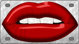 Red Lips Novelty Mini Metal License Plate Tag - £11.98 GBP