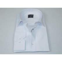Men's Shirt By CASILA Turkey Cotton Blend Long Sleeves 502020-05 White Textured image 3
